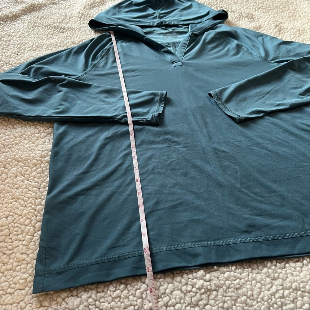 Women’s Eddie Bauer Blue Pull Over Hoodie - Picture 4 of 7